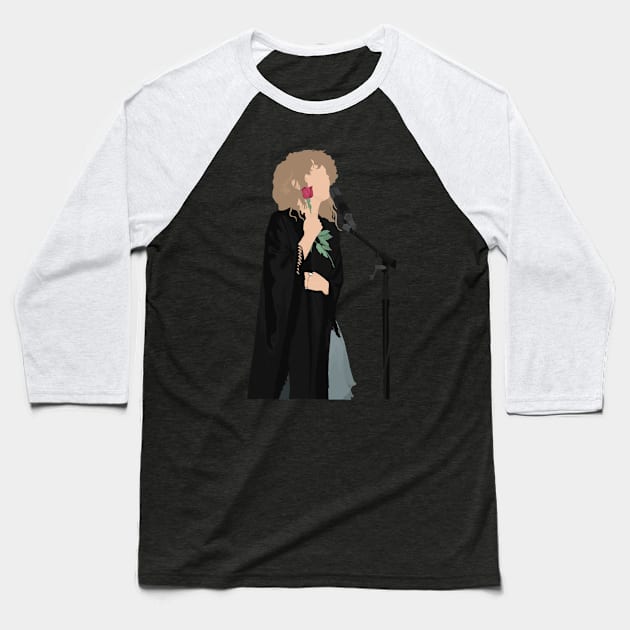 Fleetwood Mac and Stevie Nicks Legends Live Forever Baseball T-Shirt by Church Green